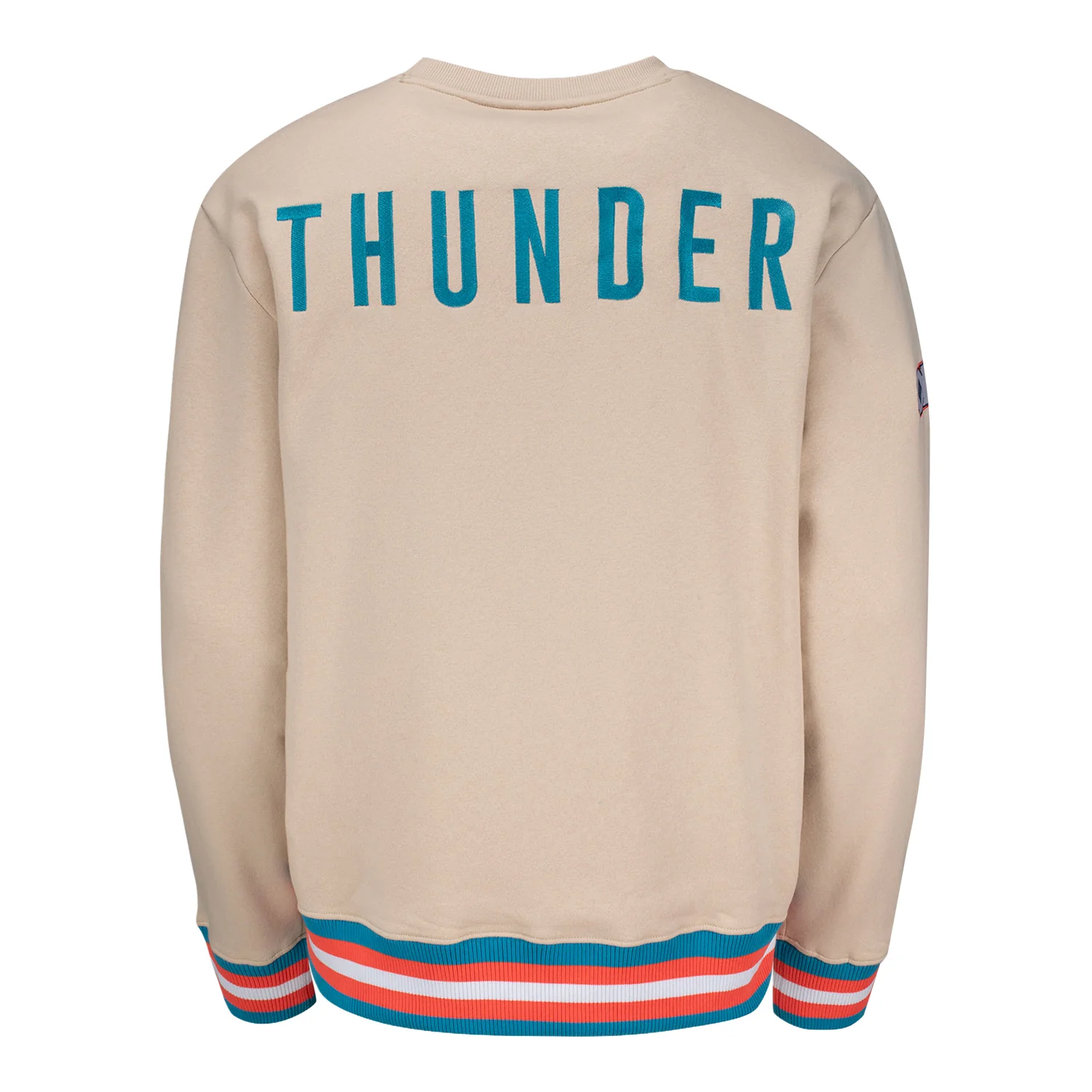 OKC Thunder Stripe Trim Native Crewneck Sweatshirt - Image 2