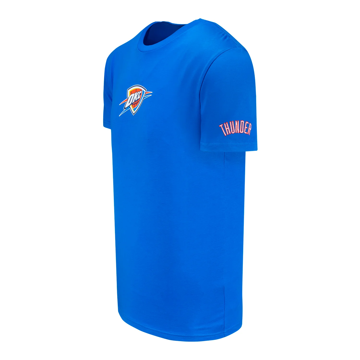 OKC Thunder IOG Silicone Patch Blue T-Shirt - Image 2